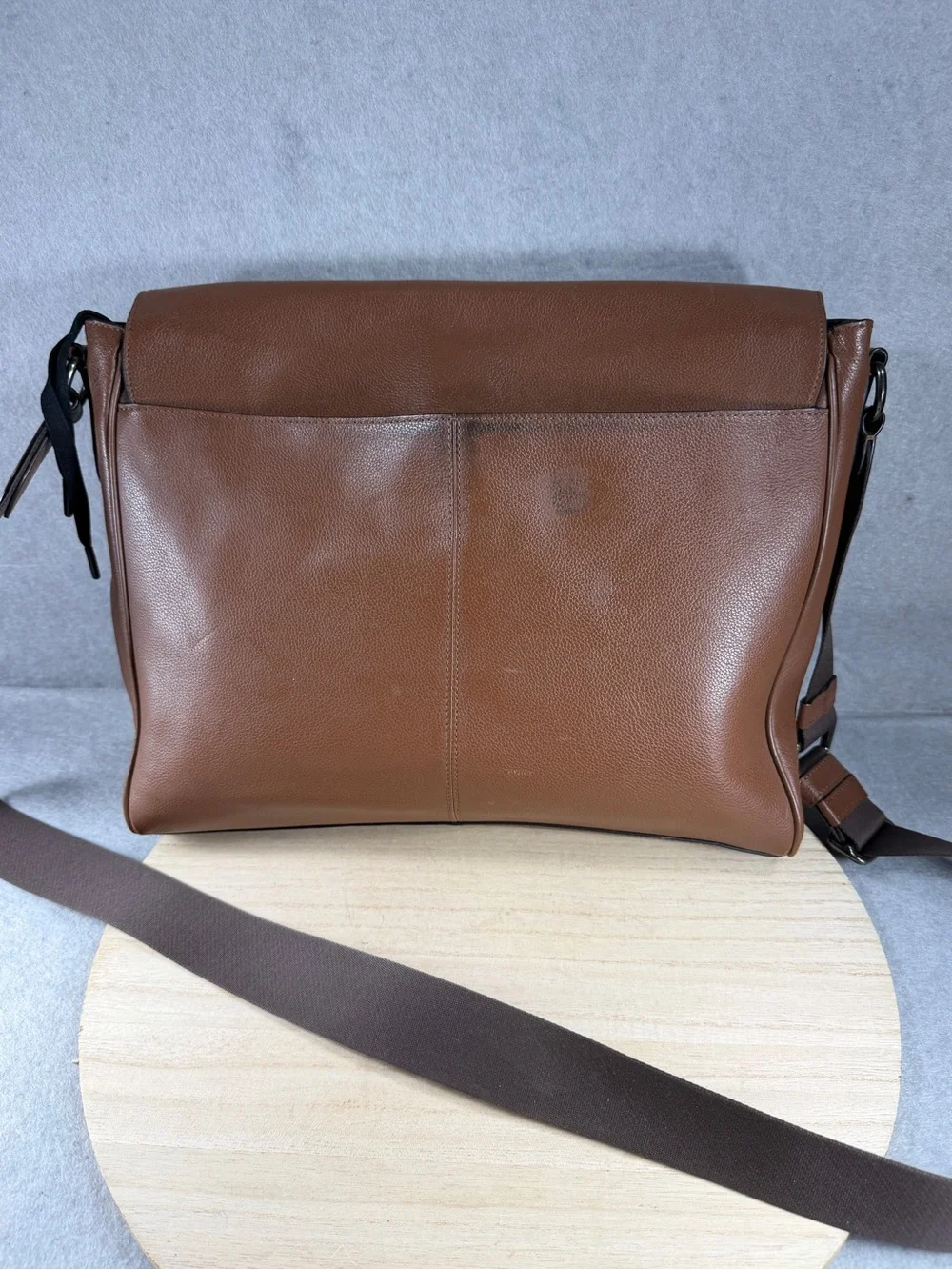 Coach Charles Messenger Bag Brown Leather Crossbody Laptop Shoulder Bag
